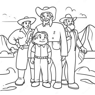 Santiago And His Friends Adventure Coloring Page 35864-29827