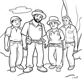 Santiago And His Friends Adventure Coloring Page 35864-29930