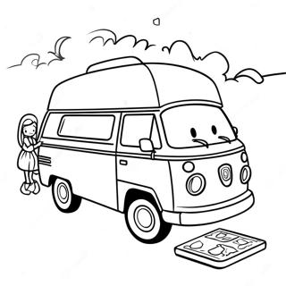 Barbie Camper With Friends Coloring Page 35874-29834