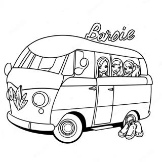 Barbie Camper With Friends Coloring Page 35874-29835