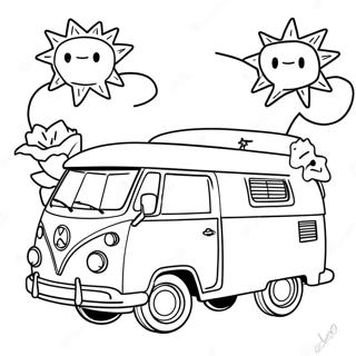 Barbie Camper With Friends Coloring Page 35874-29935