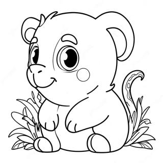 Cute Hard Animal Coloring Page 35893-29950