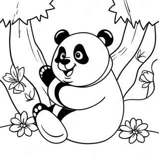 Playful Panda Coloring Page 35894-29850