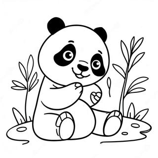 Playful Panda Coloring Page 35894-29852