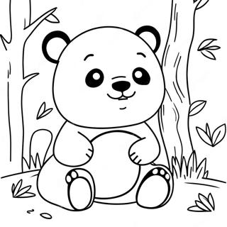 Playful Panda Coloring Page 35894-29945