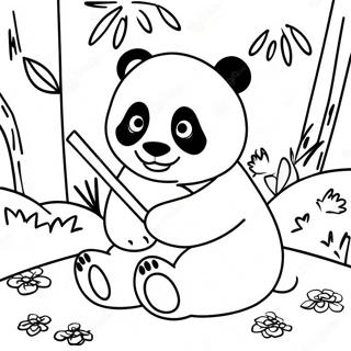 Playful Panda Coloring Page 35894-29946