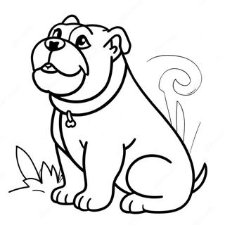 Bulldog Coloring Page 3589-2914