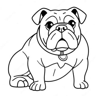 Bulldog Coloring Page 3589-2916