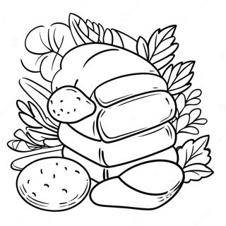 Freshly Baked Bread Coloring Page 35904-29857