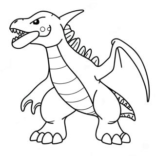 Garchomp Coloring Page 35923-29871