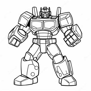 Ironhide In Battle Pose Coloring Page 35934-29977