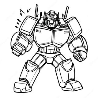 Ironhide In Battle Pose Coloring Page 35934-29978