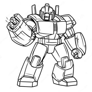 Ironhide In Battle Pose Coloring Page 35934-29979