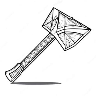 Diamond Minecraft Pickaxe Coloring Page 35974-29913