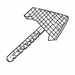 Diamond Minecraft Pickaxe Coloring Page 35974-29915