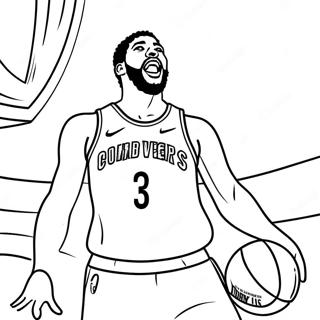 Anthony Davis Dunking Coloring Page 35984-30022