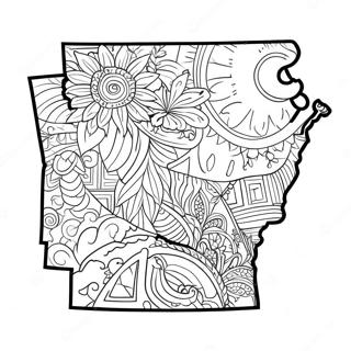 Arkansas State Outline Coloring Page 35993-30034