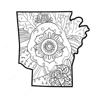 Arkansas State Outline Coloring Page 35993-30035