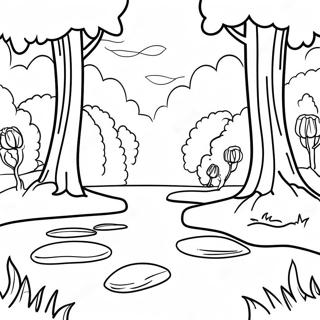 Beautiful Arkansas Nature Scene Coloring Page 35994-30027