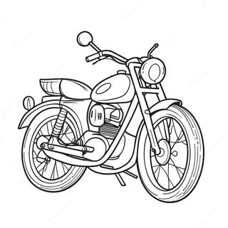 Bike Coloring Page 3599-2922