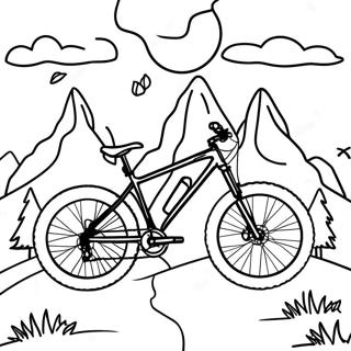 Mountain Bike Adventure Coloring Page 3600-2926