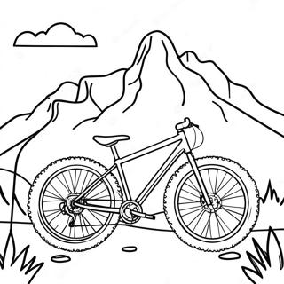 Mountain Bike Adventure Coloring Page 3600-2927