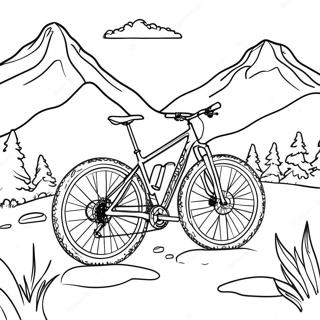 Mountain Bike Adventure Coloring Page 3600-2928