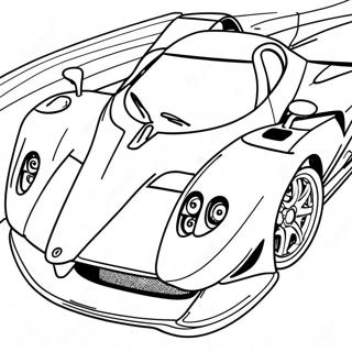 Pagani Zonda In Action Coloring Page 36014-30056