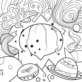 Galaxy Celestial Coloring Pages