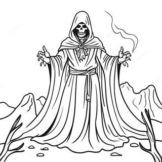 Wraith In Mysterious Shadow Coloring Page 36044-30076