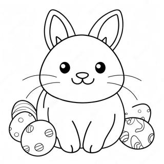 Easter Cat Coloring Page 36053-30062