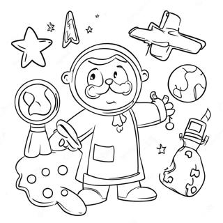 Science Christmas Coloring Page 36063-30082