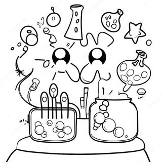 Festive Science Experiment Coloring Page 36064-30086