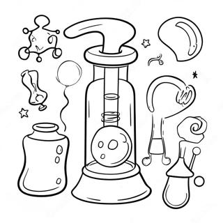 Festive Science Experiment Coloring Page 36064-30087