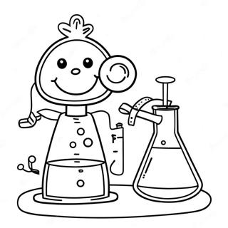 Festive Science Experiment Coloring Page 36064-30088