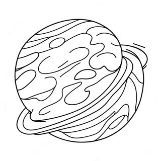 Colorful Jupiter With Swirling Clouds Coloring Page 36074-30095