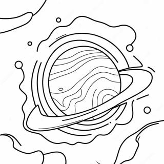 Colorful Jupiter With Swirling Clouds Coloring Page 36074-30096