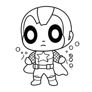 Chibi Marvel Coloring Page 36083-30098