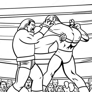 Wwe Championship Match Coloring Page 3610-2934