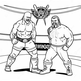 Wwe Championship Match Coloring Page 3610-2935