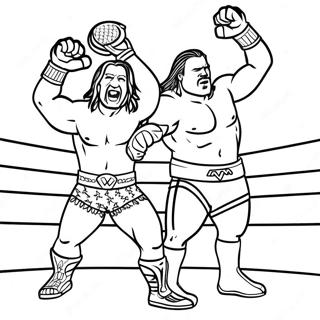 Wwe Championship Match Coloring Page 3610-2936