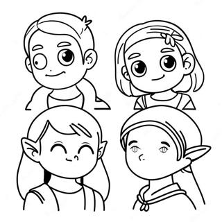 Dream Smp Characters Coloring Page 36134-30143