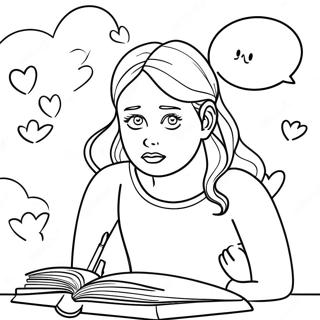 Mental Health Anxiety Coloring Page 36153-30156