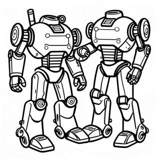 Futuristic War Robots Coloring Page 36174-30177