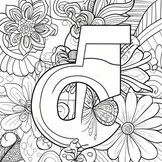 Number 5 Coloring Page 36213-30204