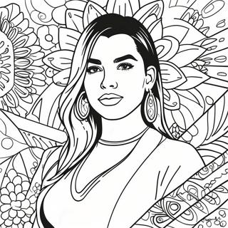 Dua Lipa Coloring Page 36223-30210