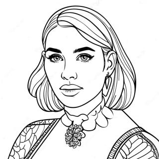 Dua Lipa Coloring Page 36223-30211