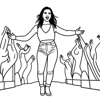 Dua Lipa Performing On Stage Coloring Page 36224-30219