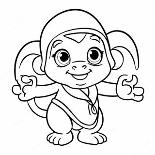 Cute Abu Character Coloring Page 36254-30237