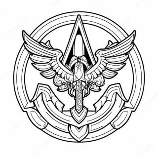 Assassin S Creed Logo Coloring Page 36263-30251